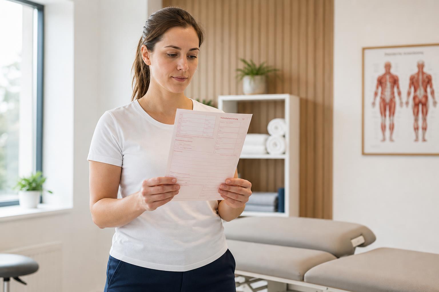 Blankoverordnung Physiotherapie: EX-Codes, Ampelsystem & Vergütung verständlich erklärt